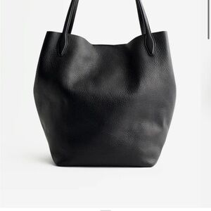 Madewell Black Leather Tote